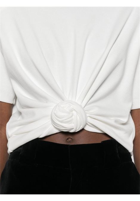 White knot-detail T-shirt Magda butrym - women MAGDA BUTRYM | 181425WHT